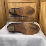 Bella Marie Brown Ankle Booties with Stacked Heel Photo 6