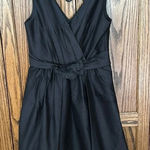 White House | Black Market WHBM Faux Wrap 100% Silk V Neck Lined fit flare party ballet Dress Cocktail 6 Photo 0