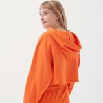 Urban Outfitters 🍊 orange  flower hoodie dalia🍊 Photo 1