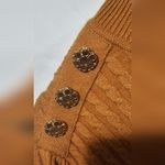 Adrianna Papell Cable Knit Rust Sweater Photo 1