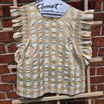 English Factory  Ruffle Sleeve Blouse in Stripes S Photo 1