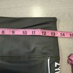 Zyia  Active Women Size 6-8 Olive‎ Logo Stripe Light n Tight Hi-Rise Capri 20" Photo 4