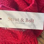 Strut & Bolt  Los Angeles Red Cotton Textured Sweater New Photo 7