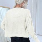 SheIn Cream Drop Shoulder Cardigan Photo 3