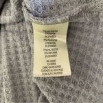 Simply Noelle  Gray Waffle Knit Top Button Detail V Neck Lightweight Pullover S/M Photo 5