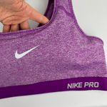 Nike Pro Classic Padded Sports Bra Sz Medium Purple Swoosh Photo 8