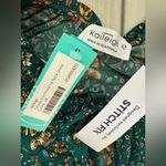Kaileigh  Genesis Knit Floral Tie Neck Dress Green Large Petite NWT STITCH FIX Photo 5