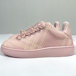Burberry  Knit Low Top Sneakers Cameo Pink Check Size 39 6 UK 9 US NEW Photo 10