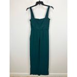 Lulus NEW  Glamorous Disposition Emerald Green Ruched Maxi Dress Formal Large Photo 6