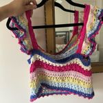 ZARA Top Knit Tank Crochet Photo 5