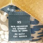 BCBG MaxAzria XS Animal Print Satin Fitted Top Photo 2