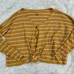 American Eagle  waffle knit button shirt Photo 0