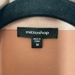 Mittoshop Faux Suede Light Pink Asymmetrical Zip Up Vegan Leather Moto Jacket Photo 4