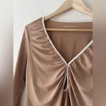 Abercrombie & Fitch Abercrombie Ruched Cut Out Long Sleeve Top Photo 2