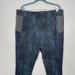 LOGO By Lori Goldstein LOGO Lounge Lori Goldstein Women Plus Size 1X Blue Tie Dye Pants Pocket Photo 2