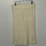 Anthropologie x Maeve Skirt Desiree Sweater Stretch Knit Cream Women’s 1X Photo 2