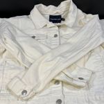 Calvin Klein Jeans Women's White Denim/Jean Jacket Sz L SKU 5052 Photo 3