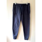 Pact  Sz M Washed Blue Organic Cotton CloudKnit Jogger Pull On Pockets Photo 1