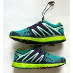 Salomon Soloman X Mission Trail Running Hiking Walking Sneakers Blue Green Size 9.5 Photo 6