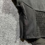 Princess Polly  Corset Cropped Top Womens 2 Black Ribbed Knit Cap Sleeve Fitted Photo 4