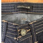 Roberto Cavalli Low Rise Straight Slim Leg Jeans Dark Wash Flap Pocket 27x34 Photo 6