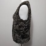 Dana Buchman Dana Bachman Brown Faux Fur Vest Size Medium Luxury Contemporary Photo 2