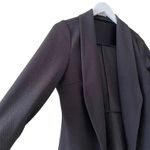Black Asymmetric Blazer Solid Color Casual Thin Coat Suit Jacket SZ M #1592 Size M Photo 5