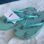 NWT Sloth Motif Flip Flops Size 8.5 Photo 2