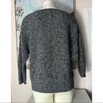 Joe Fresh  Marled Black White V-Neck Knit Pullover Stretch Sweater Size Medium Photo 1
