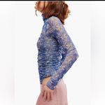 Free People Blue Floral intimately Bodysuit nwt size Large Photo 2