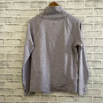 Apana Women’s light purple heather long sleeve mock neck sweatshirt Medium Photo 1