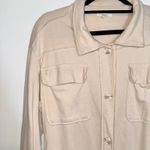 Maurice's North Shore Shacket Solid Cream Oversized Button Down Photo 3