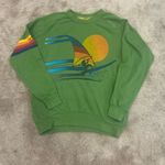 Aviator Nation Rare Vintage Windsurf Jungke Green Crewneck Sweatshirt Medium Photo 1