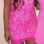 Xenia Pink Lace Dress  Photo 0