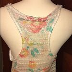Chloe K Racerback Floral Print Knit Tank Photo 2