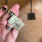 NWT Sequin Bangle Hinge Bracelet Gold Black by Nordstrom Photo 5