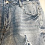 Kensie Jeans Women 8 / 29 The High Rise Short Distressed Blue Denim Shorts Jean Photo 5