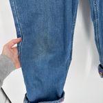 Gap *Vintage Y2K Loose Fit Plaid Flannel Lined Jeans Chore Worn Size 22 SHORT Photo 3