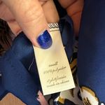 Altar'd State  Navy & Pink Floral Oversized Blousy Top Photo 3