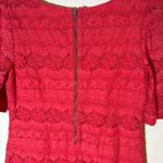 Moulinette Soeurs  Anthropologie Red Eyelet Dress Short Sleeve Size 4 Photo 7