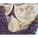 MiracleSuit  Sz 14 Sanibel One Piece Swimsuit Red/White/Blue Slimming Ruched EUC Photo 6