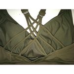 prAna New Womens 34 D S Tankini Top Cargo Green Adjustable Straps Support Strapp Photo 5