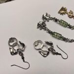 Flamingo Lot Of 3 Earrings Pierced Animals - Dangle Frog / Dog / Bird Photo 9