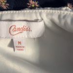 Candie's  Woman's White Lace & Blue Floral Jumpsuit, Medium Photo 10
