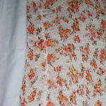 Free People  boho ditsy floral White Pink Crochet Lace Hippie Top Photo 3