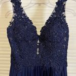 Sherri Hill Blue Prom Dress Photo 7