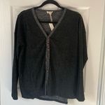 Hem & Thread  Gray Washed Black Light Sweater Long Sleeve Top Photo 0