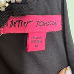 Betsey Johnson Black Split Back Belted Halter Palazzo Jumpsuit Womens Size 14 Photo 12