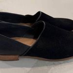 Lucca Lane Tabby Suede Slip On Loafers Women's 6.5M Black Leather Flats Classic Size 6.5 Photo 0