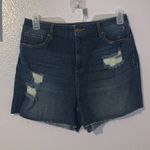 Sofia Jeans by Sofia Vergara Distressed Cut soft Shorts Blue Denim Size 12 Photo 0